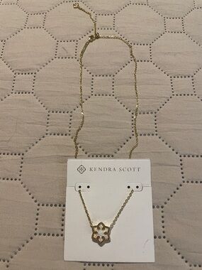 Kendra Scott Gold-tone Iridescent Starburst Pendant Necklace